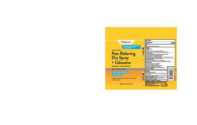 Package Carton - 18 0035 Container F35001 proof Walg Pain Relieving Dry Spray Lidocaine 4 oz no dimension